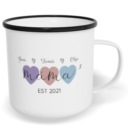 Hrnek plecháček s potiskem na míru - Máma dětí EST