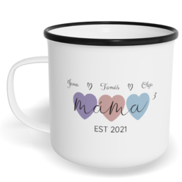 Hrnek plecháček s potiskem na míru - Máma dětí EST