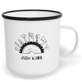 Hrnek plecháček s potiskem na míru - Kutil