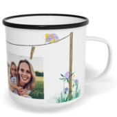 Fotohrnček plecháčik s fotkou a textom - Kolíčky