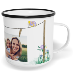 Fotohrnček plecháčik s fotkou a textom - Kolíčky