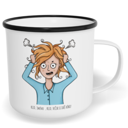 Hrnek plecháček s potiskem na míru - Klid