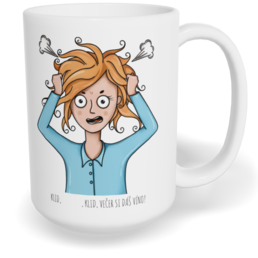 Hrnek klasický velký s vlastním potiskem - Klid