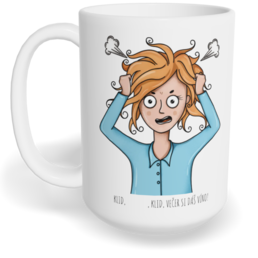 Hrnek klasický velký s vlastním potiskem - Klid