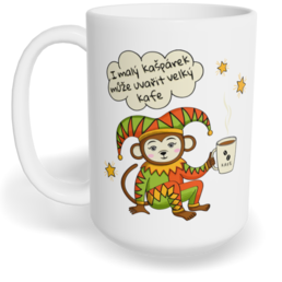 Hrnek klasický velký s vlastním potiskem - Kašpárek