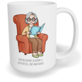 Hrnek klasický velký s vlastním potiskem - Jsem důchodkyně