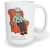 Hrnek klasický velký s vlastním potiskem - Jsem důchodce