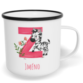 Hrnek plecháček s potiskem na míru - Jméno Z