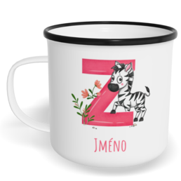Hrnek plecháček s potiskem na míru - Jméno Z
