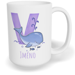 Hrnek klasický velký s vlastním potiskem - Jméno V