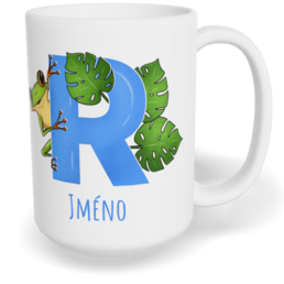Hrnek klasický velký s vlastním potiskem - Jméno R