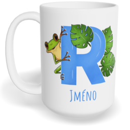 Hrnek klasický velký s vlastním potiskem - Jméno R