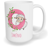 Hrnek klasický velký s vlastním potiskem - Jméno O