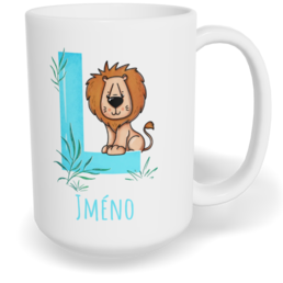 Hrnek klasický velký s vlastním potiskem - Jméno L