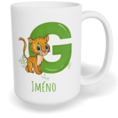 Hrnek klasický velký s vlastním potiskem - Jméno G