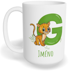 Hrnek klasický velký s vlastním potiskem - Jméno G