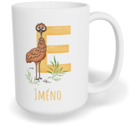 Hrnek klasický velký s vlastním potiskem - Jméno E