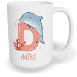 Hrnek klasický velký s vlastním potiskem - Jméno D