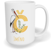 Hrnek klasický velký s vlastním potiskem - Jméno Č