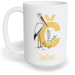 Hrnek klasický velký s vlastním potiskem - Jméno Č