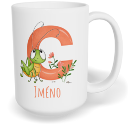 Hrnek klasický velký s vlastním potiskem - Jméno C