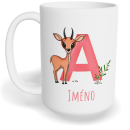 Hrnek klasický velký s vlastním potiskem - Jméno A