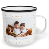 Fotohrnček plecháčik s fotkou a textom - Jemný neutral