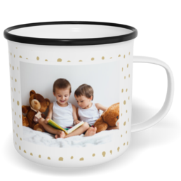 Hrnek plecháček s potiskem na míru - Jemný neutral