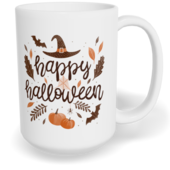 Hrnek klasický velký s vlastním potiskem - Happy Halloween