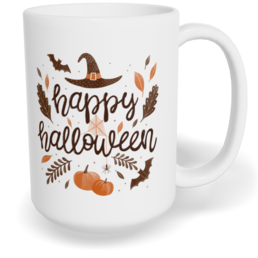 Hrnek klasický velký s vlastním potiskem - Happy Halloween