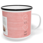 Fotohrnček plecháčik s fotkou a textom - Girl