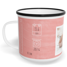 Hrnek plecháček s potiskem na míru - Girl