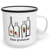 Hrnek plecháček s potiskem na míru - Frutarián