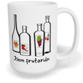 Hrnek klasický velký s vlastním potiskem - Frutarián