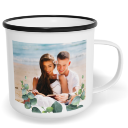 Fotohrnček plecháčik s fotkou a textom - Eukalyptus