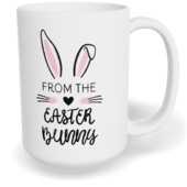 Hrnek klasický velký s vlastním potiskem - Easter bunny