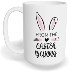 Hrnek klasický velký s vlastním potiskem - Easter bunny