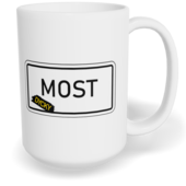 Hrnek klasický velký s vlastním potiskem - Dycky most