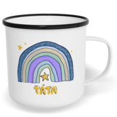 Hrnek plecháček s potiskem na míru - Duhový táta