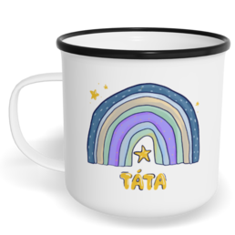 Hrnek plecháček s potiskem na míru - Duhový táta