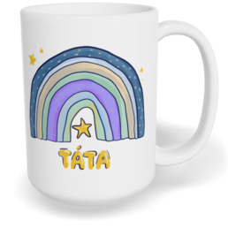 Hrnek klasický velký s vlastním potiskem - Duhový táta