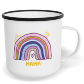 Hrnek plecháček s potiskem na míru - Duhová máma