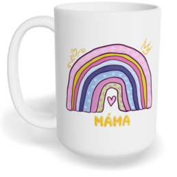 Hrnek klasický velký s vlastním potiskem - Duhová máma