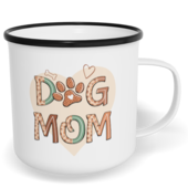 Hrnek plecháček s potiskem na míru - Dog mom