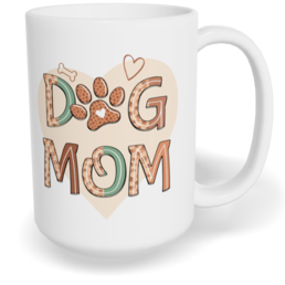 Hrnek klasický velký s vlastním potiskem - Dog mom
