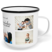 Fotohrnček plecháčik s fotkou a textom - Dlaždice