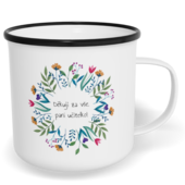 Hrnek plecháček s potiskem na míru - Děkuji za vše, paní učitelko