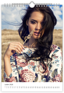 Fotokalendář nástěnný na výšku - Bílá