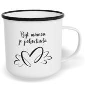 Hrnek plecháček s potiskem na míru - Být mámou je pohodinda