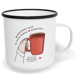 Hrnek plecháček s potiskem na míru - Budoucnost máš ve svých rukou